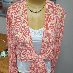 Fashion To Figure Women's Plus Size 4X Kimono Top Balloon Sleeves NWT